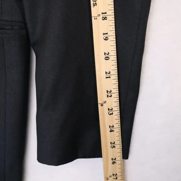 Suitsupply Havana Jetted Slim Men's Size 44 Black 100% Reda 130's Wool Blazer